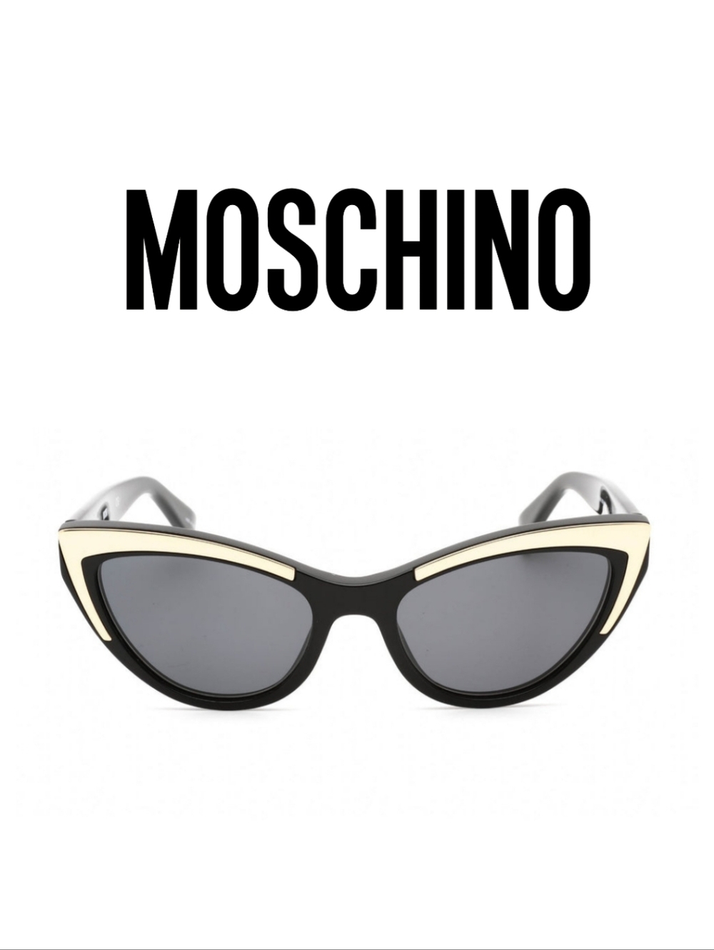 Moschino MOS094/S Sunglasses Color: Black/Grey Color Code: 807/R - Picture 2 of 12